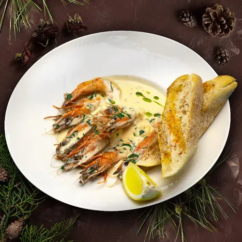 Creveți în sos tequila