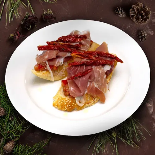 Bruschetta cu prosciutto